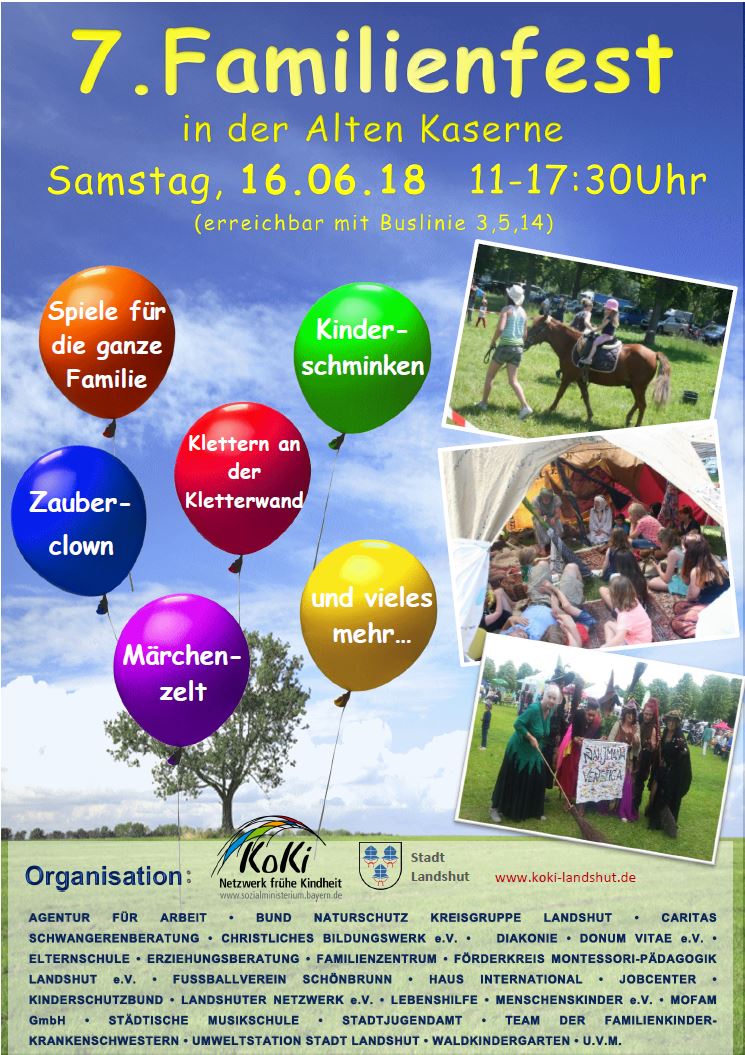 Plakat Familienfest 2018